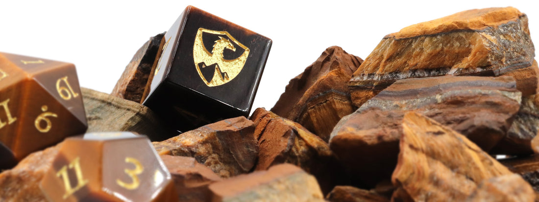 Wild Courage — Tiger's Eye Gemstone Dice