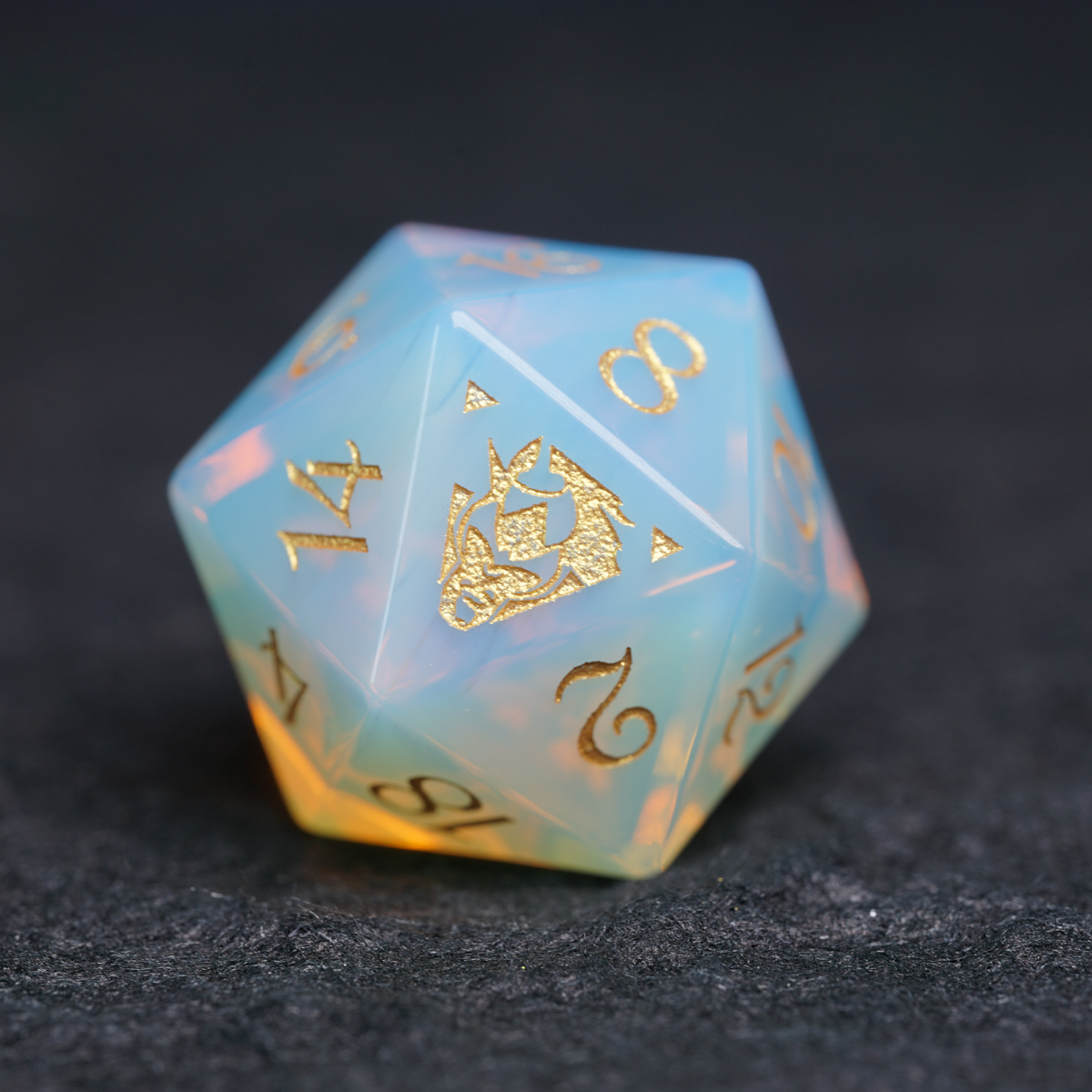 D20 Baldur's Gate 3 Collector's Edition Gemstone Dice - DragonStone