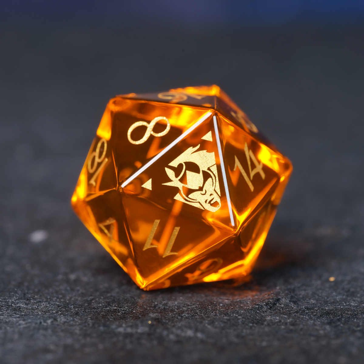 D20 Baldur's Gate 3 Collector's Edition Gemstone Dice - DragonStone