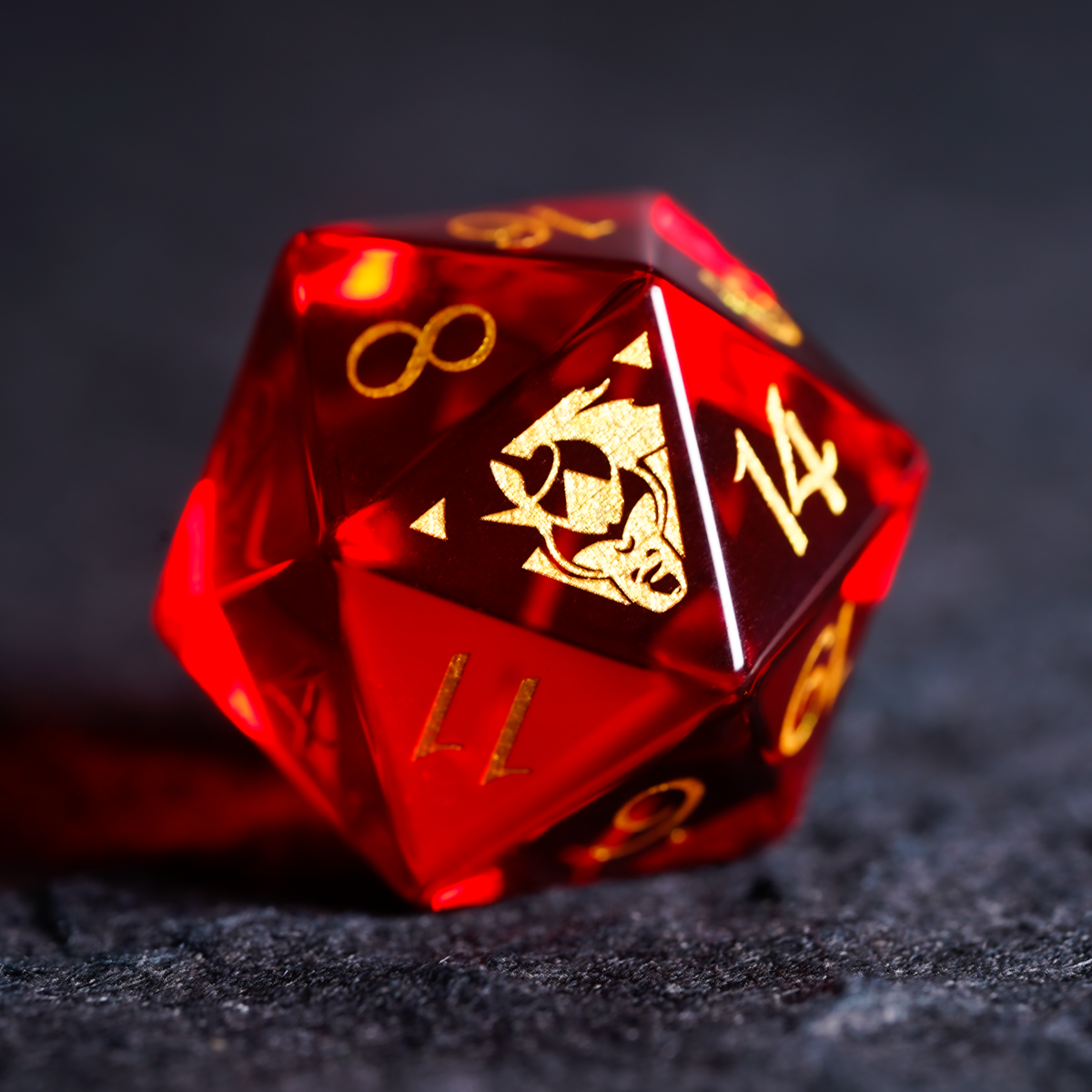 D20 Baldur's Gate 3 Collector's Edition Gemstone Dice - DragonStone