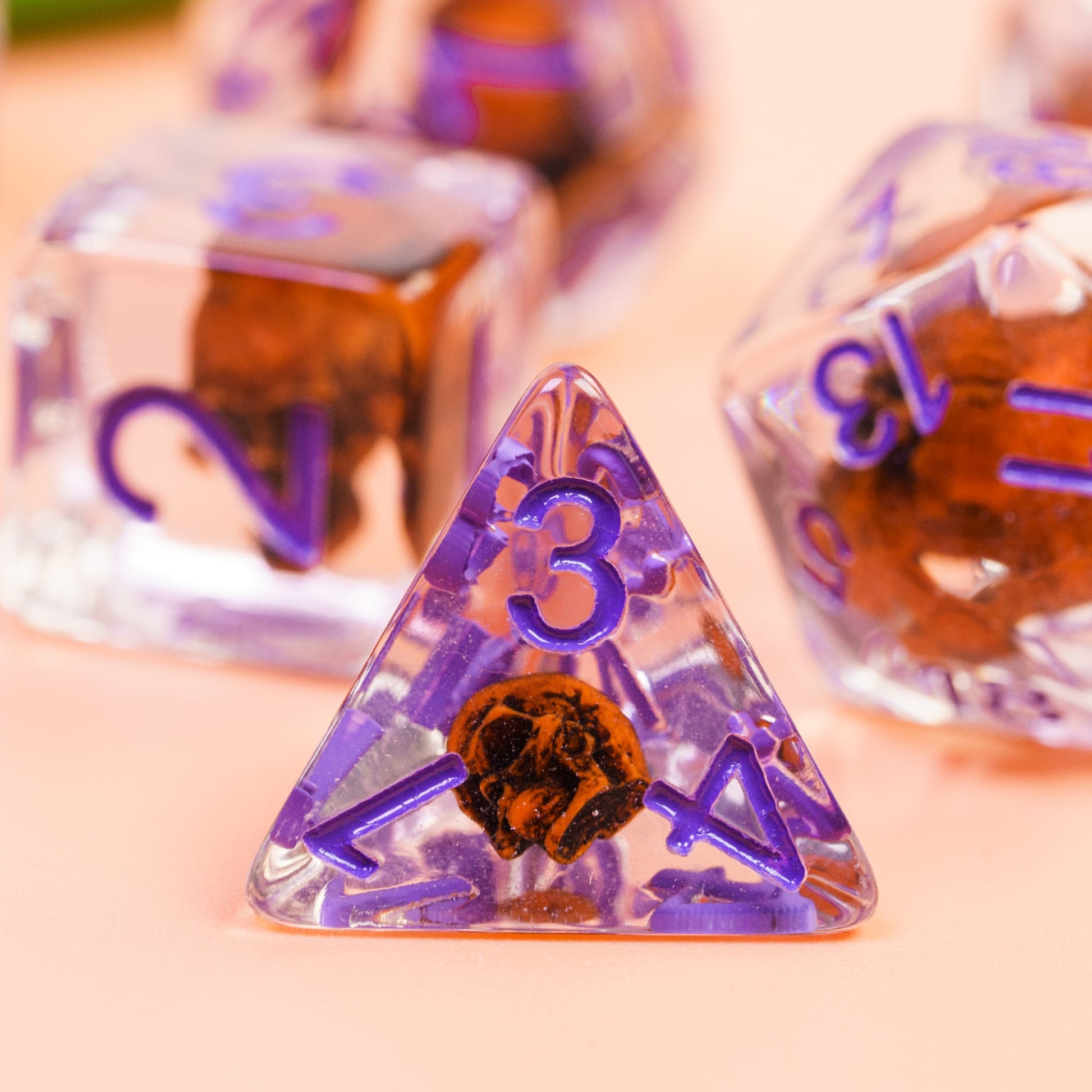 Death Skull Resin Dice - DragonStone