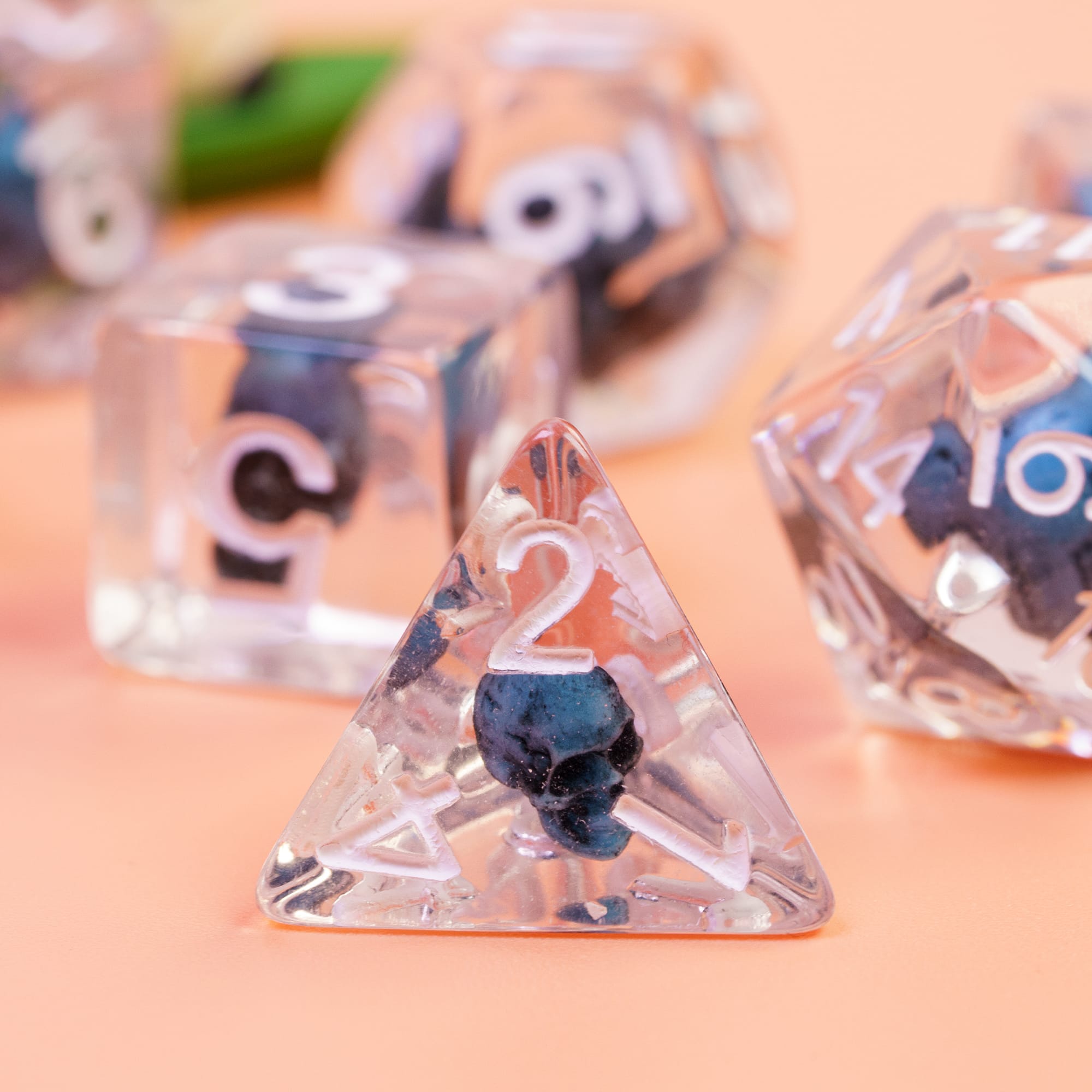 Death Skull Resin Dice - DragonStone