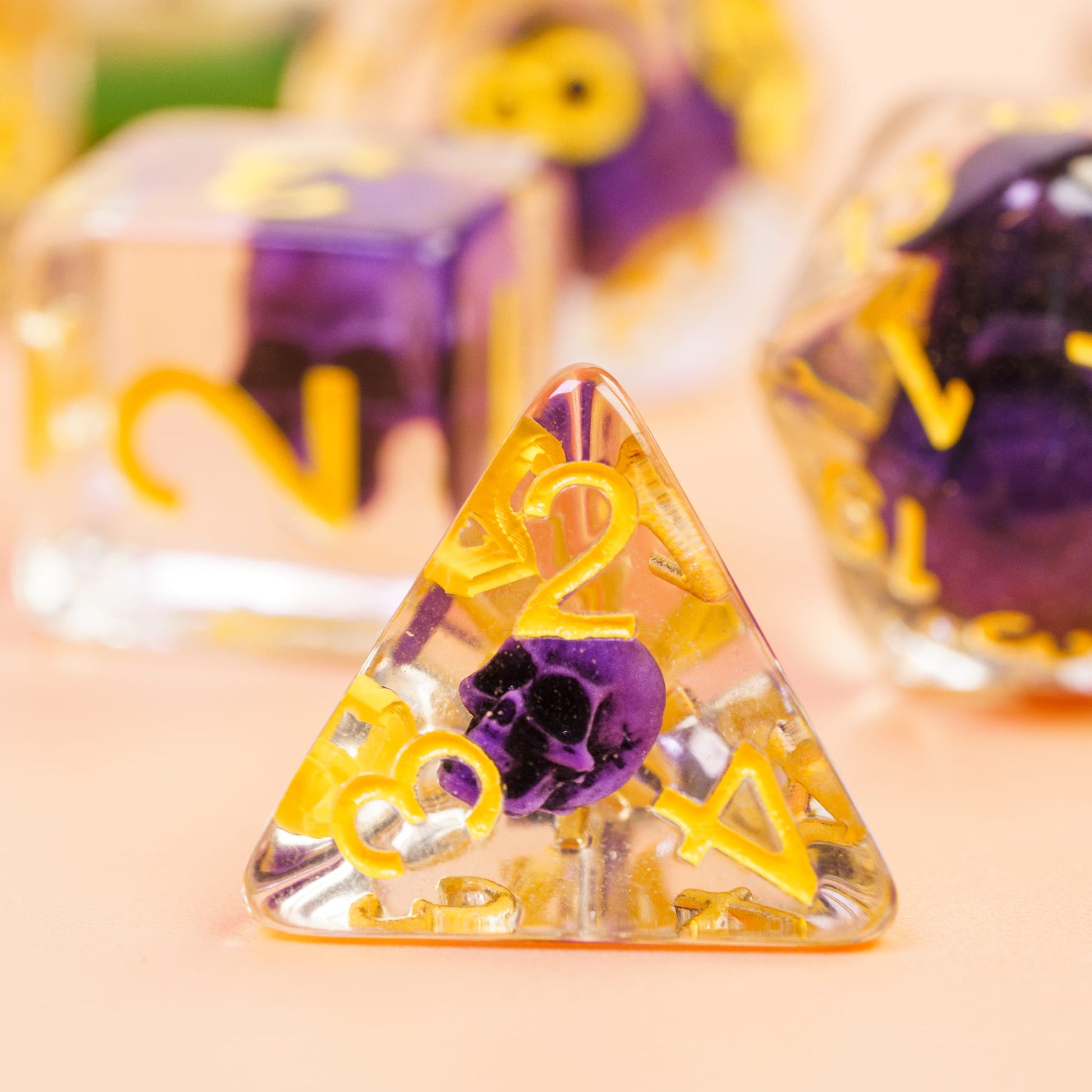 Death Skull Resin Dice - DragonStone