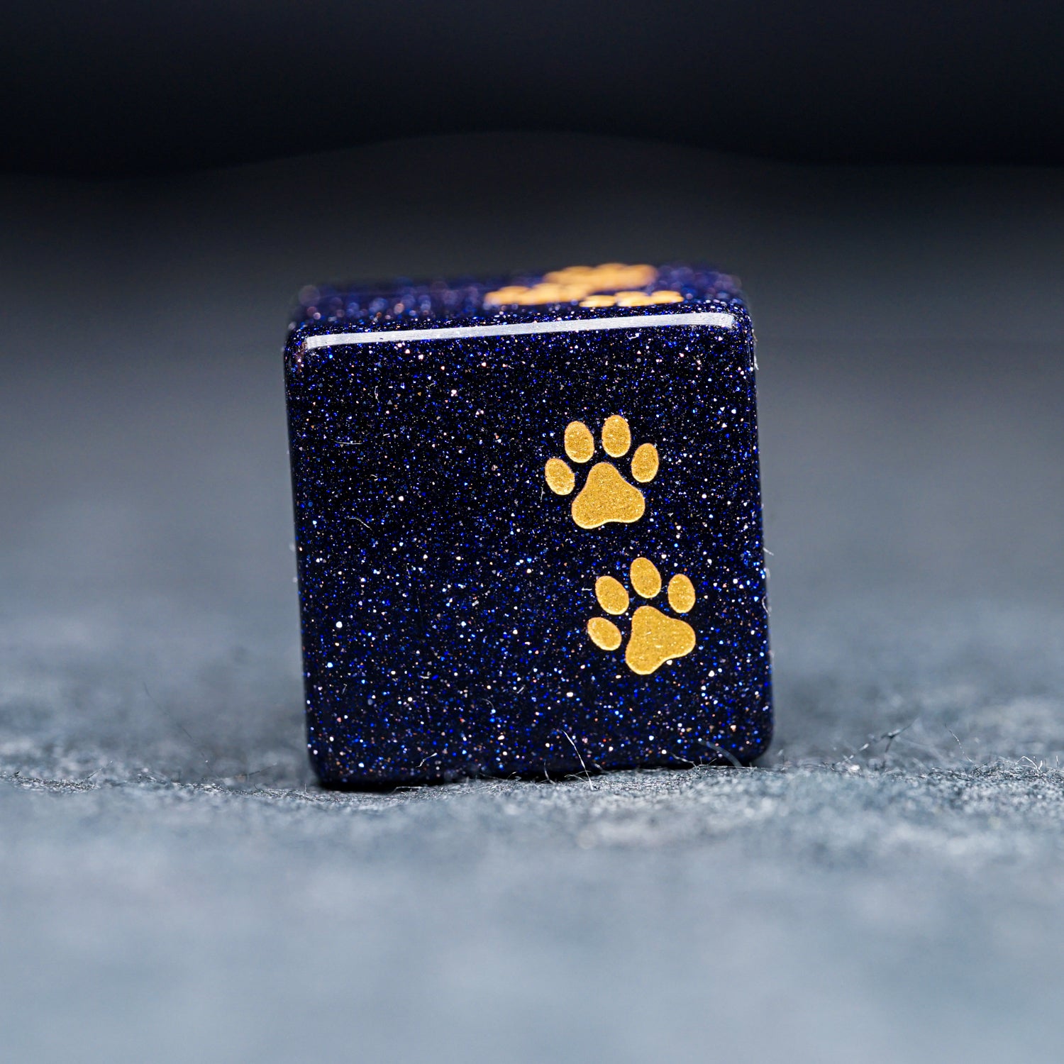 Cute Cat Pawprint D6 Dice