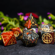 Celestial Palace · Blood of Battle · African Bloodstone Dice Set