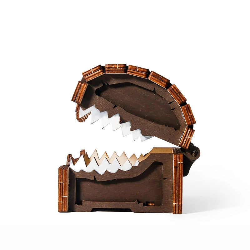 "Beware of Bites!” Monster Treasure Chest Wooden Storage Box - DragonStone