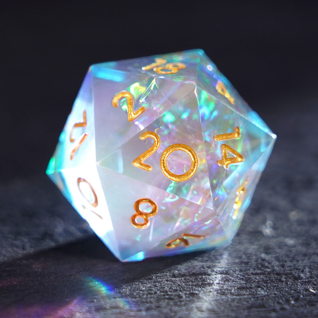 Prism Veil Resin Dice Set