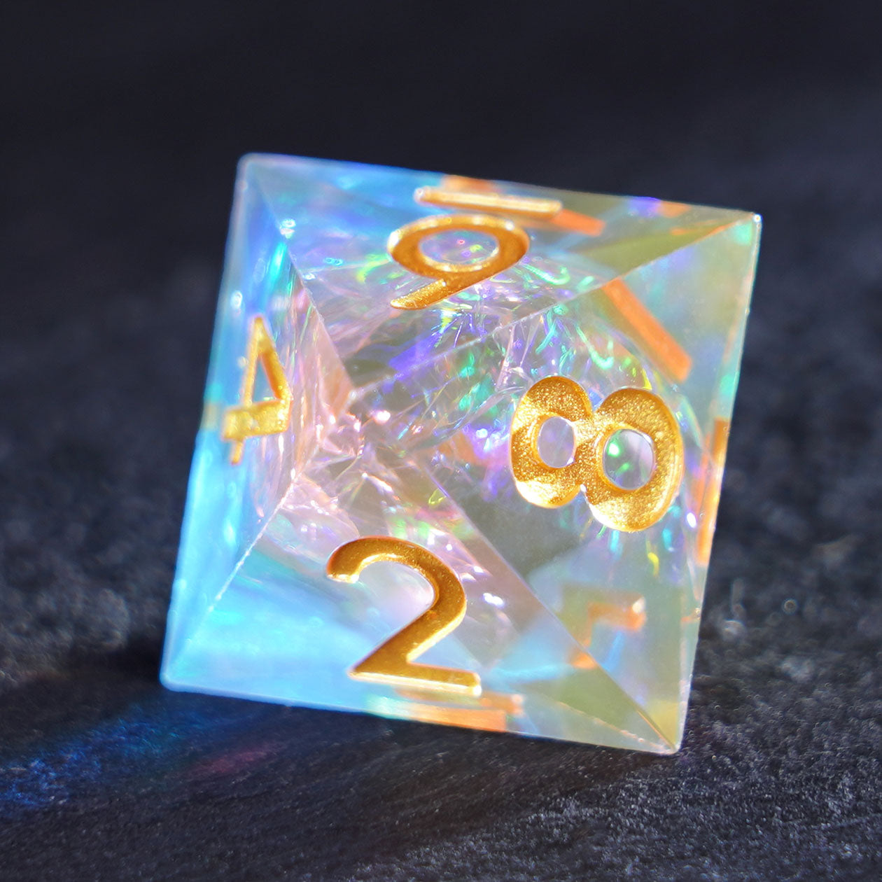 Prism Veil Resin Dice Set