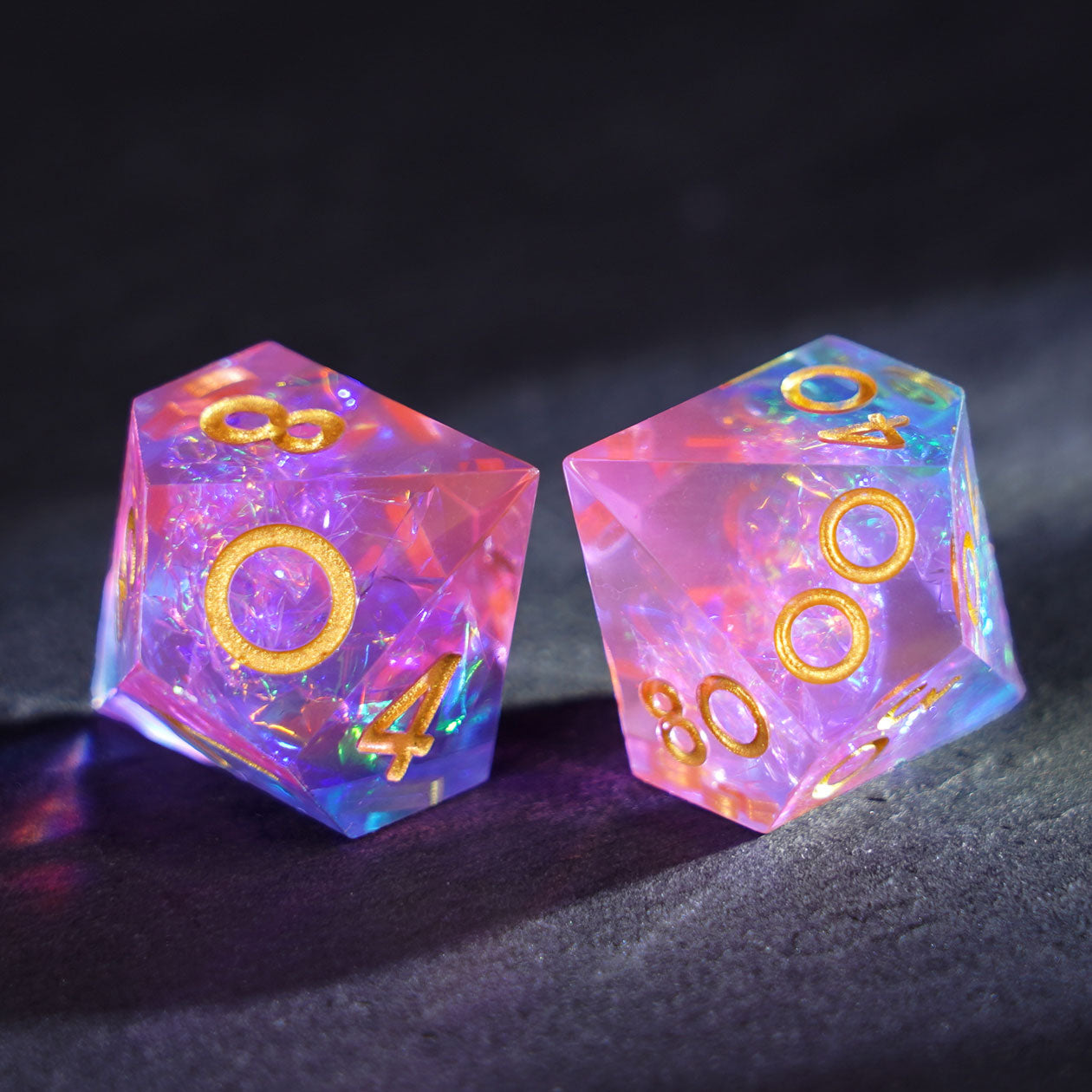 Prism Veil Resin Dice Set