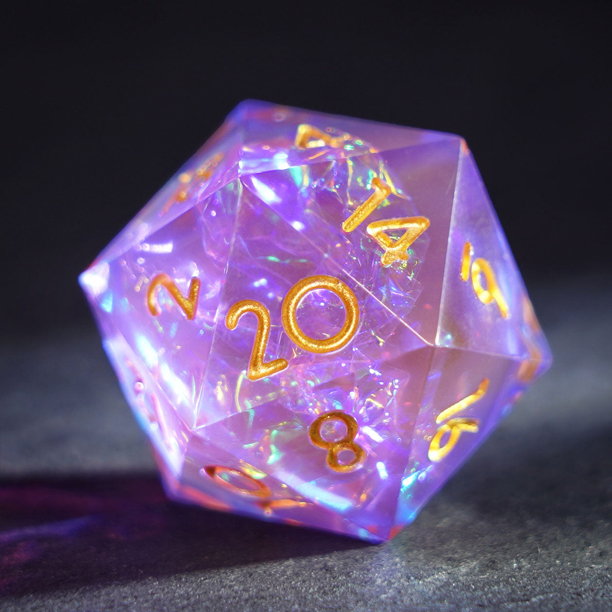 Prism Veil Resin Dice Set