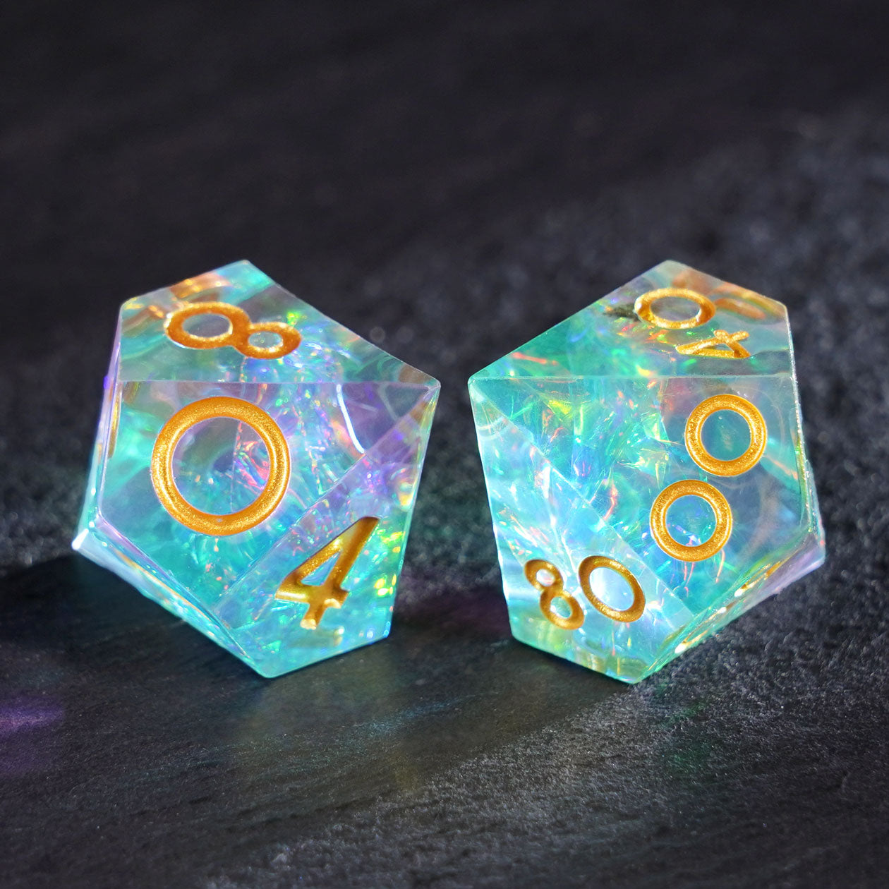 Prism Veil Resin Dice Set