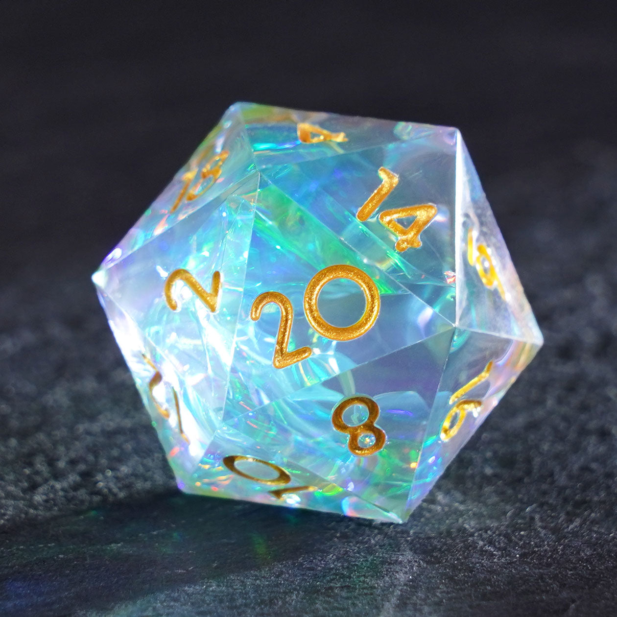 Prism Veil Resin Dice Set