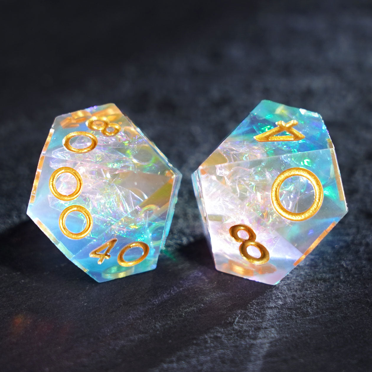 Prism Veil Resin Dice Set