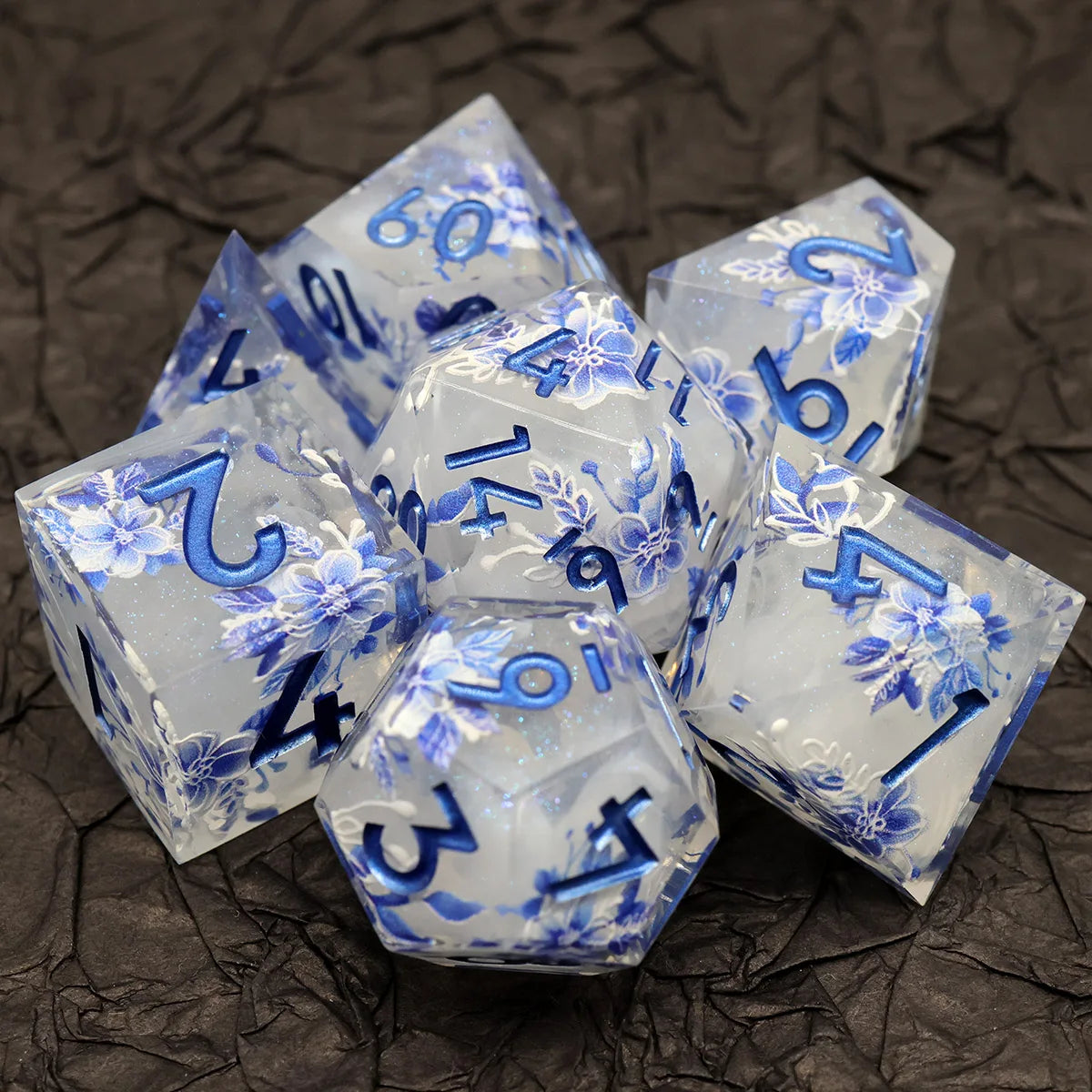 Botanical Kingdom Resin Dice Set II - DragonStone