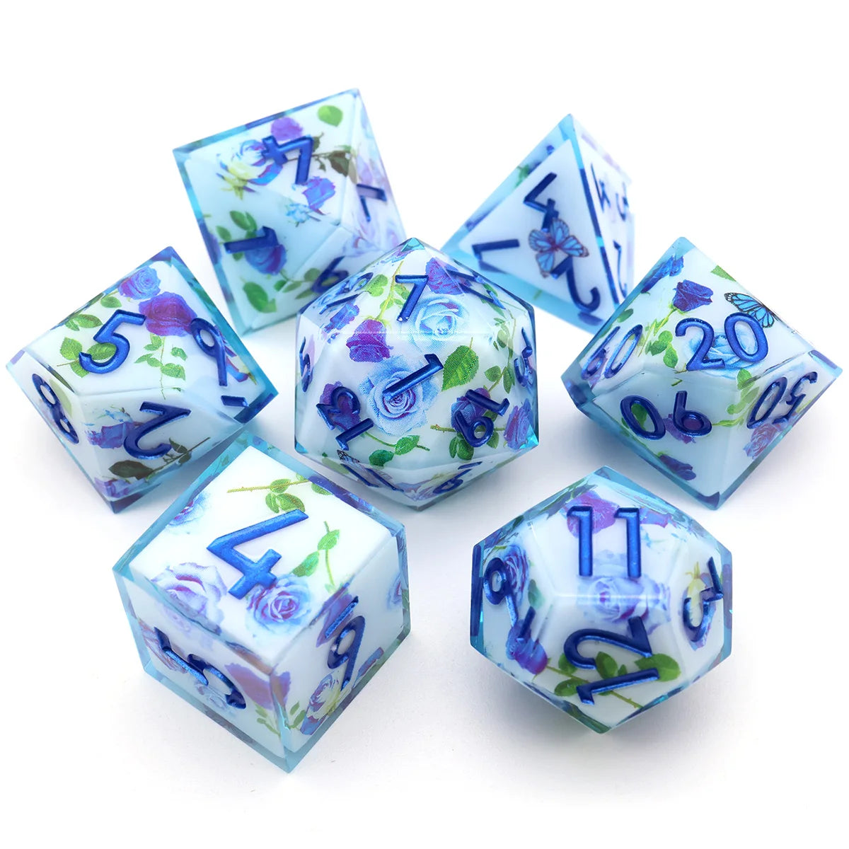 Botanical Kingdom Resin Dice Set II - DragonStone