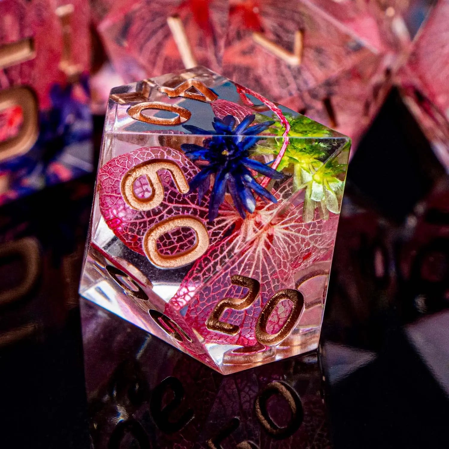 Botanical Kingdom Resin Dice Set - DragonStone