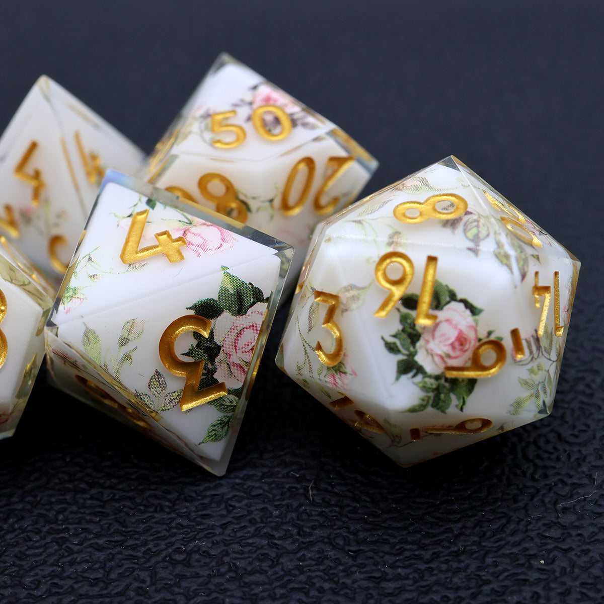 Botanical Kingdom Resin Dice Set II - DragonStone