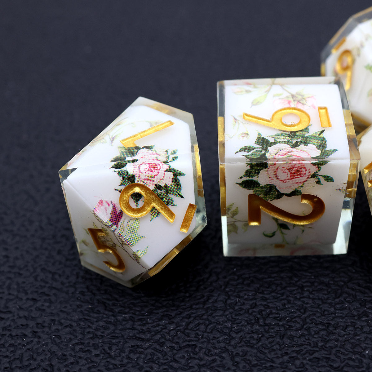 Botanical Kingdom Resin Dice Set II - DragonStone