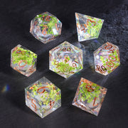 Verdant Tide Resin Dice Set