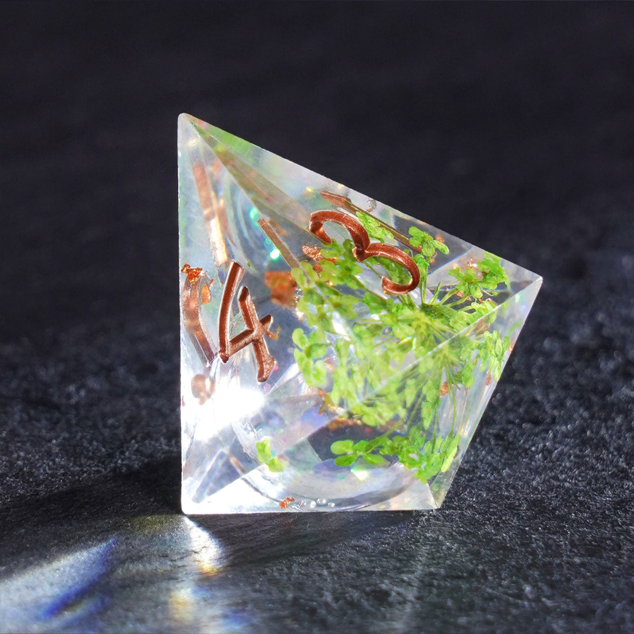Verdant Tide Resin Dice Set