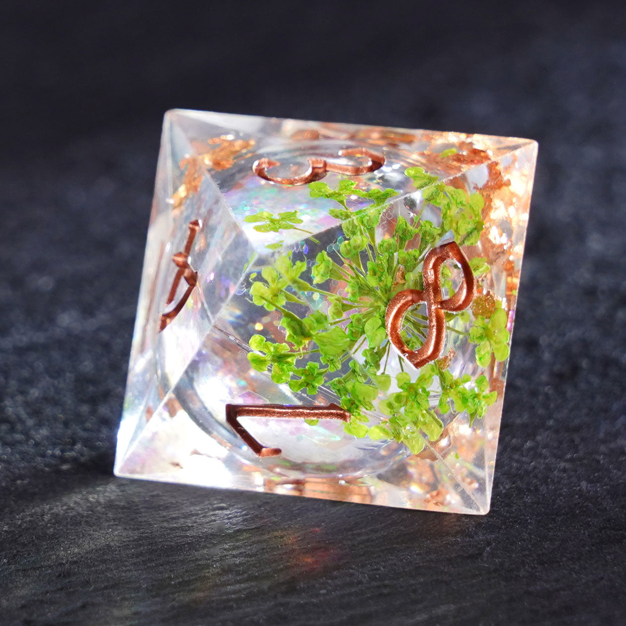Verdant Tide Resin Dice Set