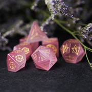 Celestial Palace · Glow of Love · Pink Cat’s Eye Dice Set