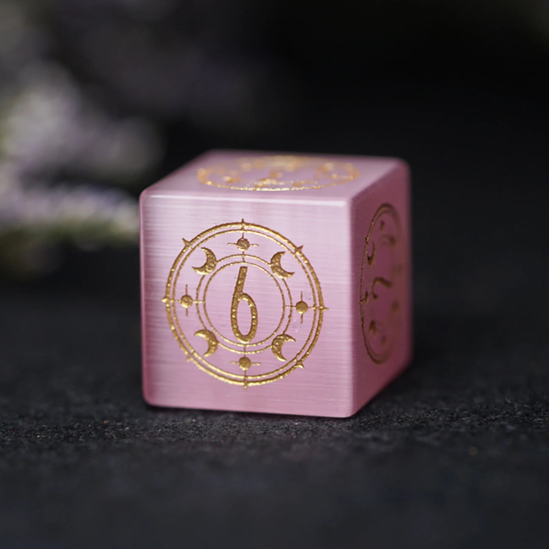Celestial Palace · Glow of Love · Pink Cat’s Eye Dice Set