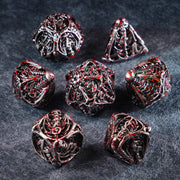 Bloodthirsty Bat Hollowed Metal Dice Set - DragonStone