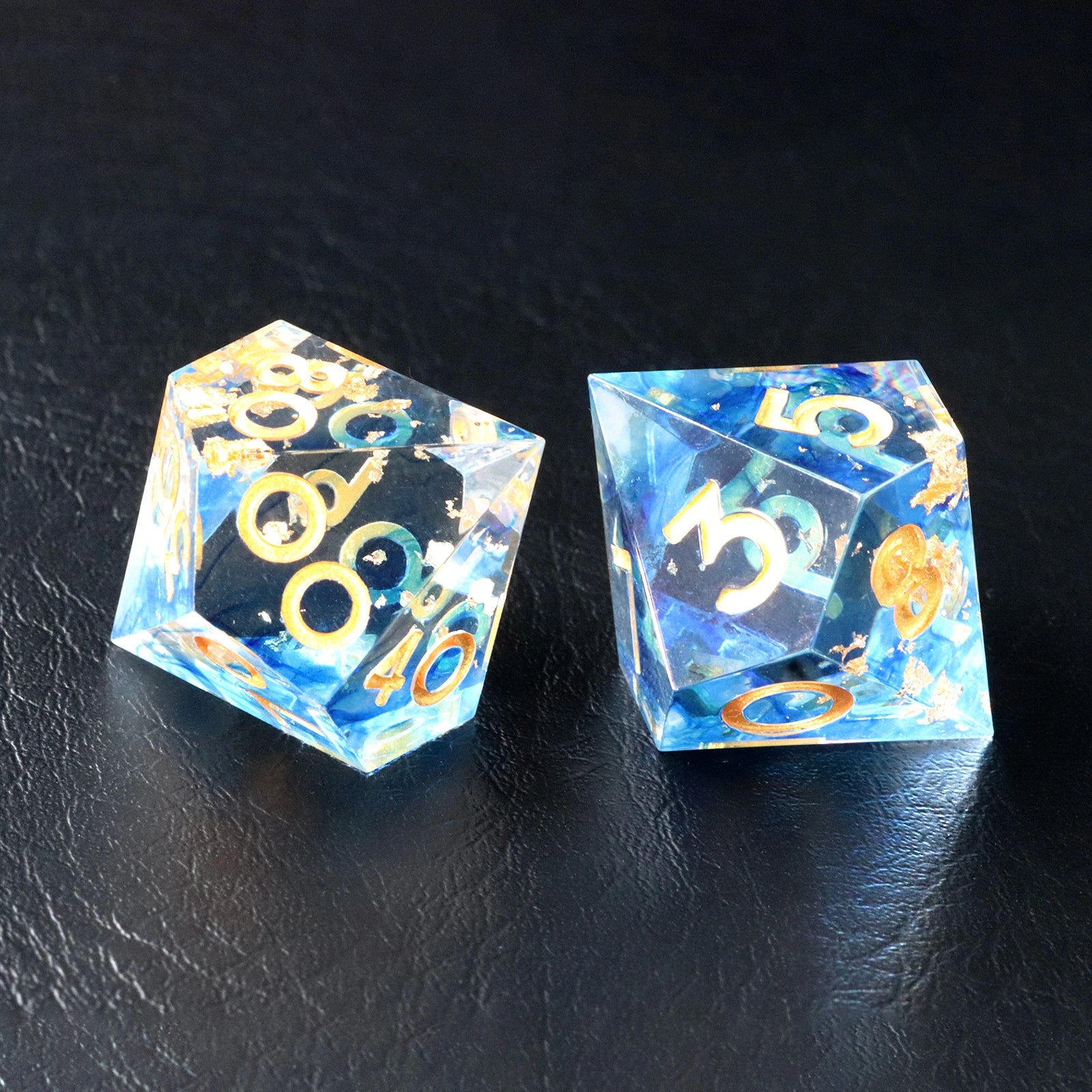 Blue Golden Age Resin Dice Set - DragonStone