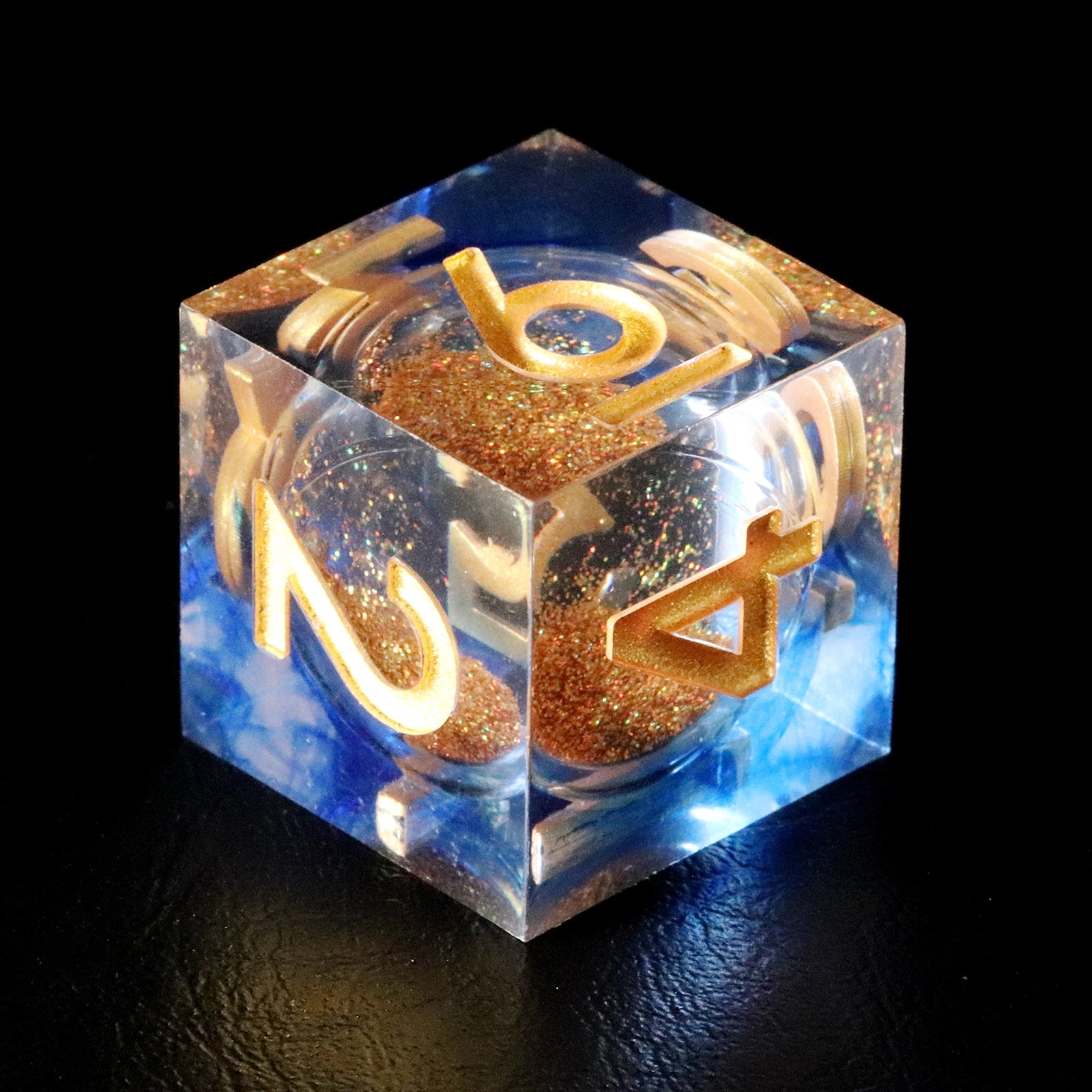 Blue Mist Sand Resin Dice Set - DragonStone