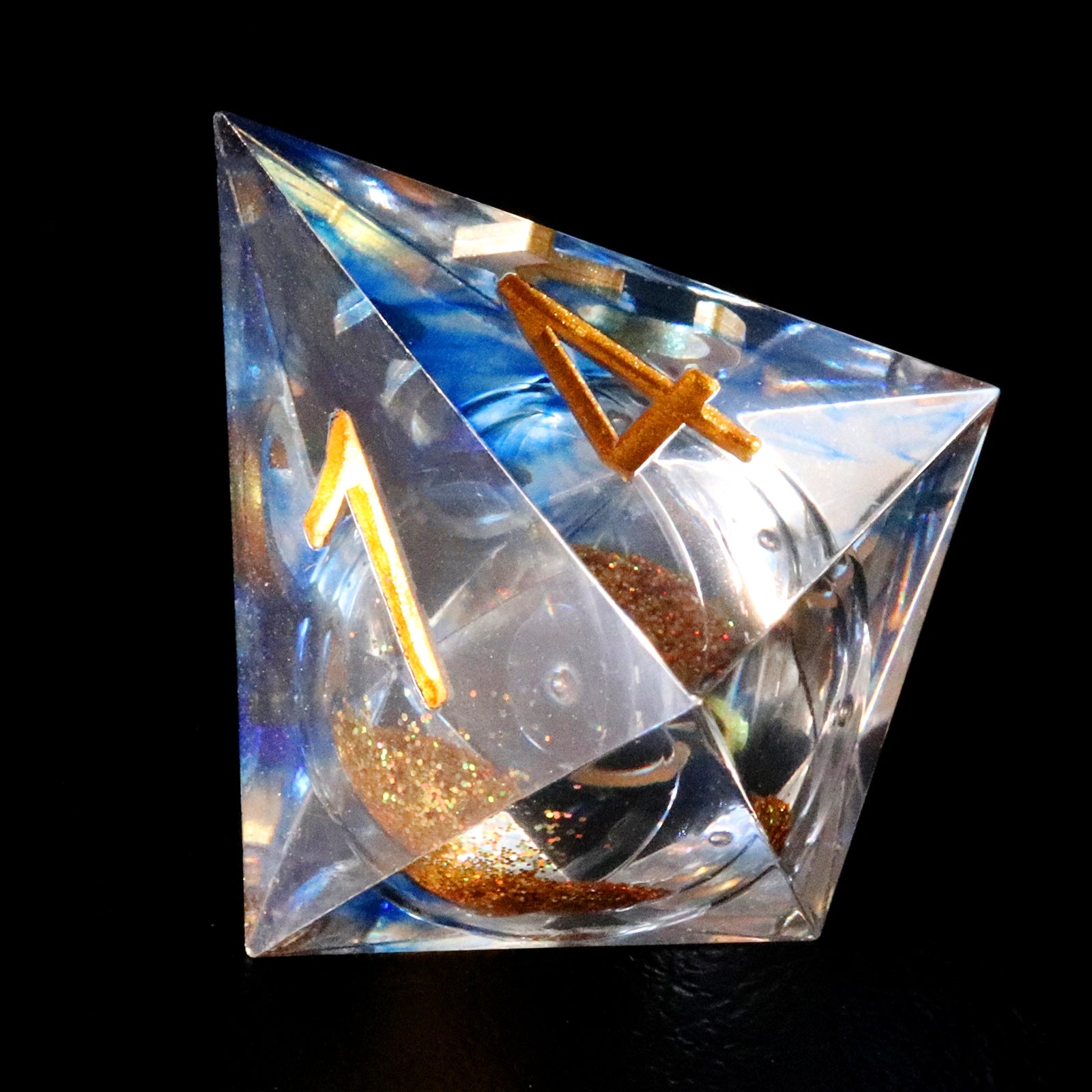 Blue Mist Sand Resin Dice Set - DragonStone