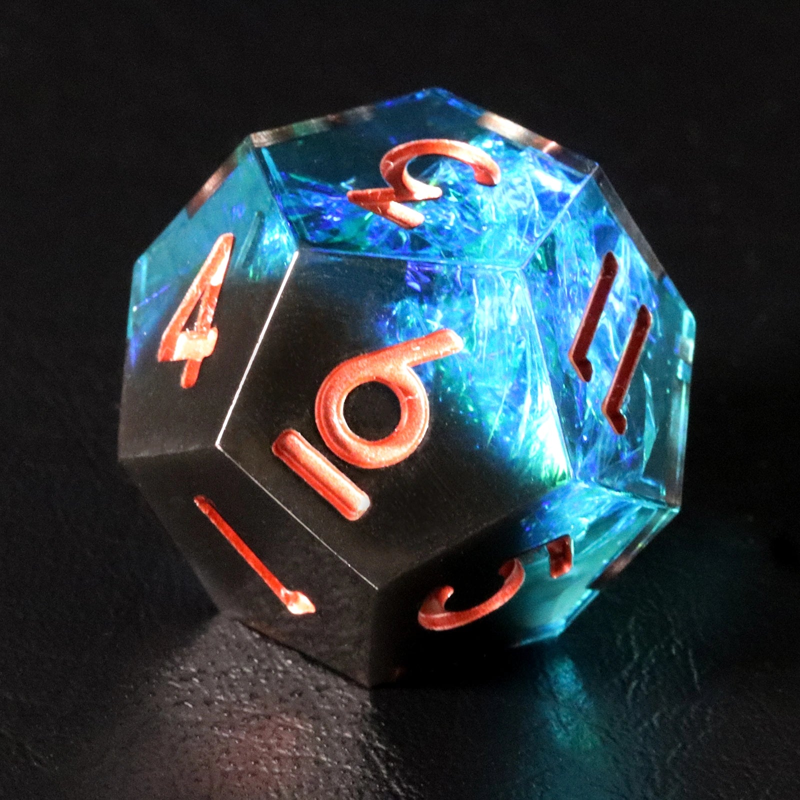 Core of Ice Holographic Resin Dice Set - DragonStone