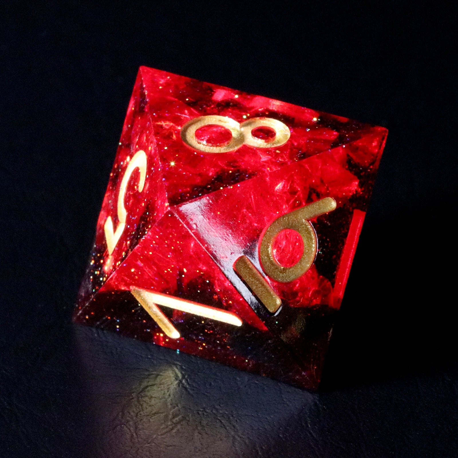Crimson Witch Resin Dice Set - DragonStone