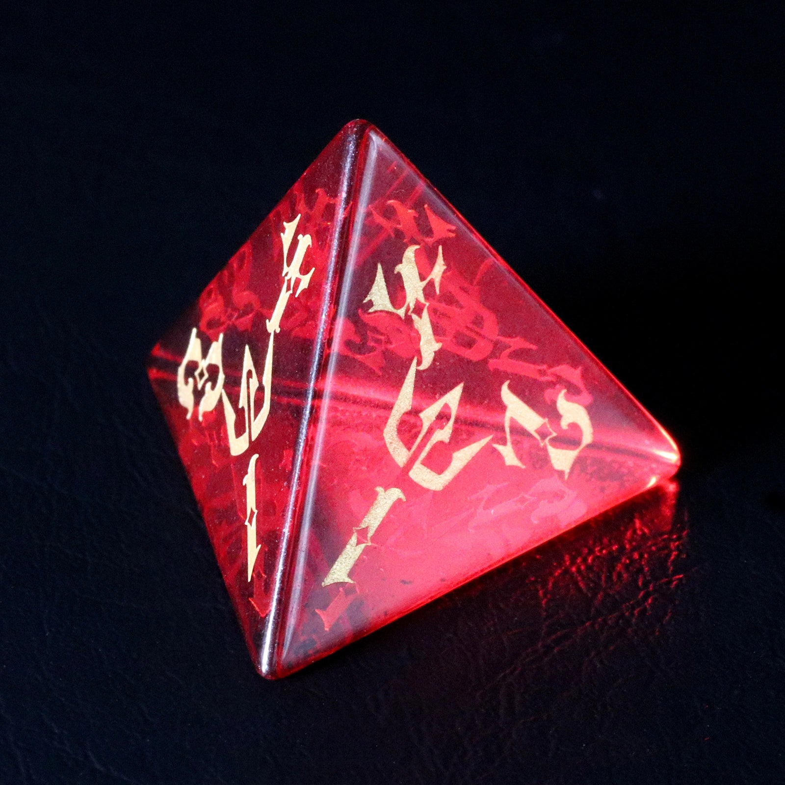 Crown of Kings Red Zircon Gemstone Dice Set - DragonStone
