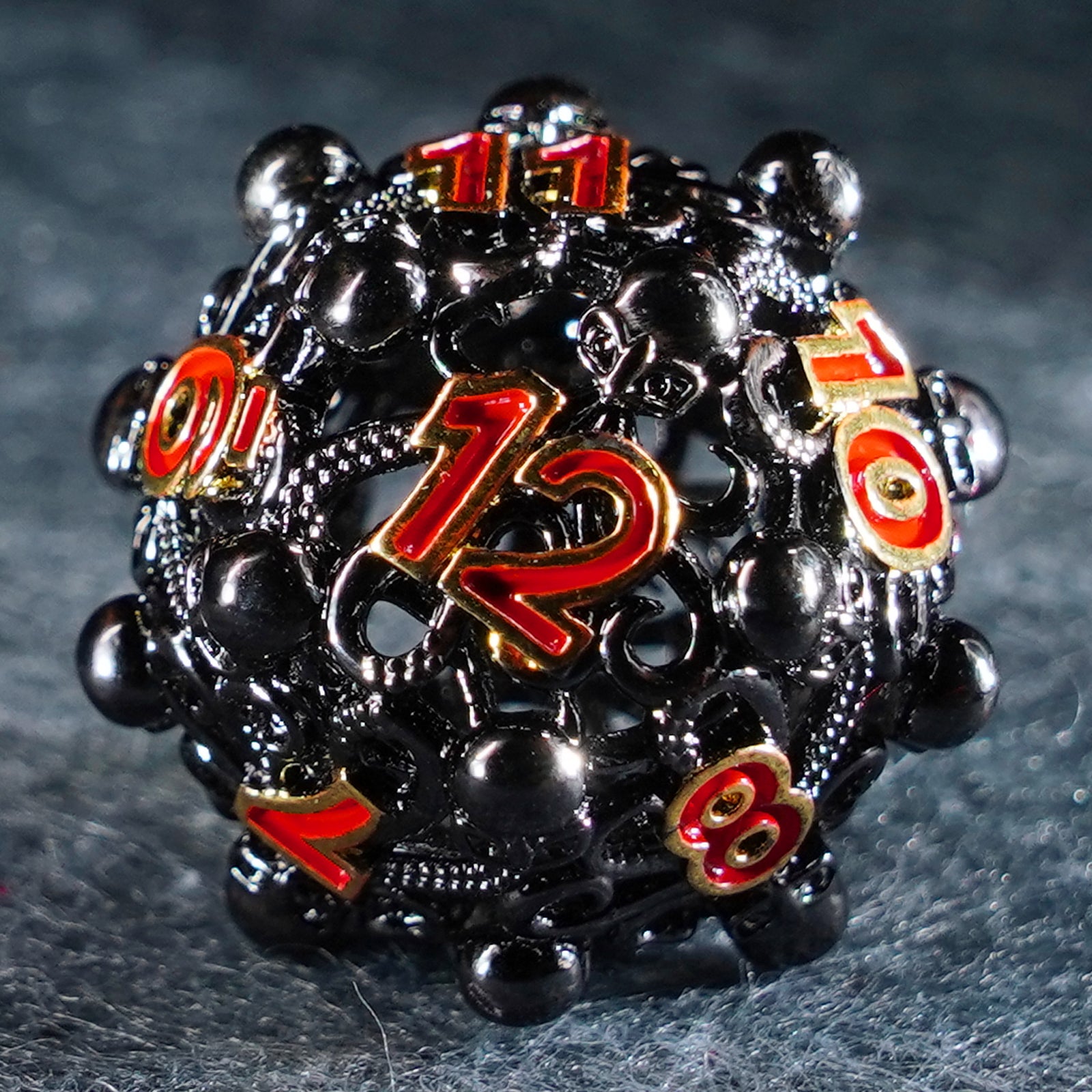 Cthulhu’s Tentacle Hollowed Metal Dice Set - DragonStone