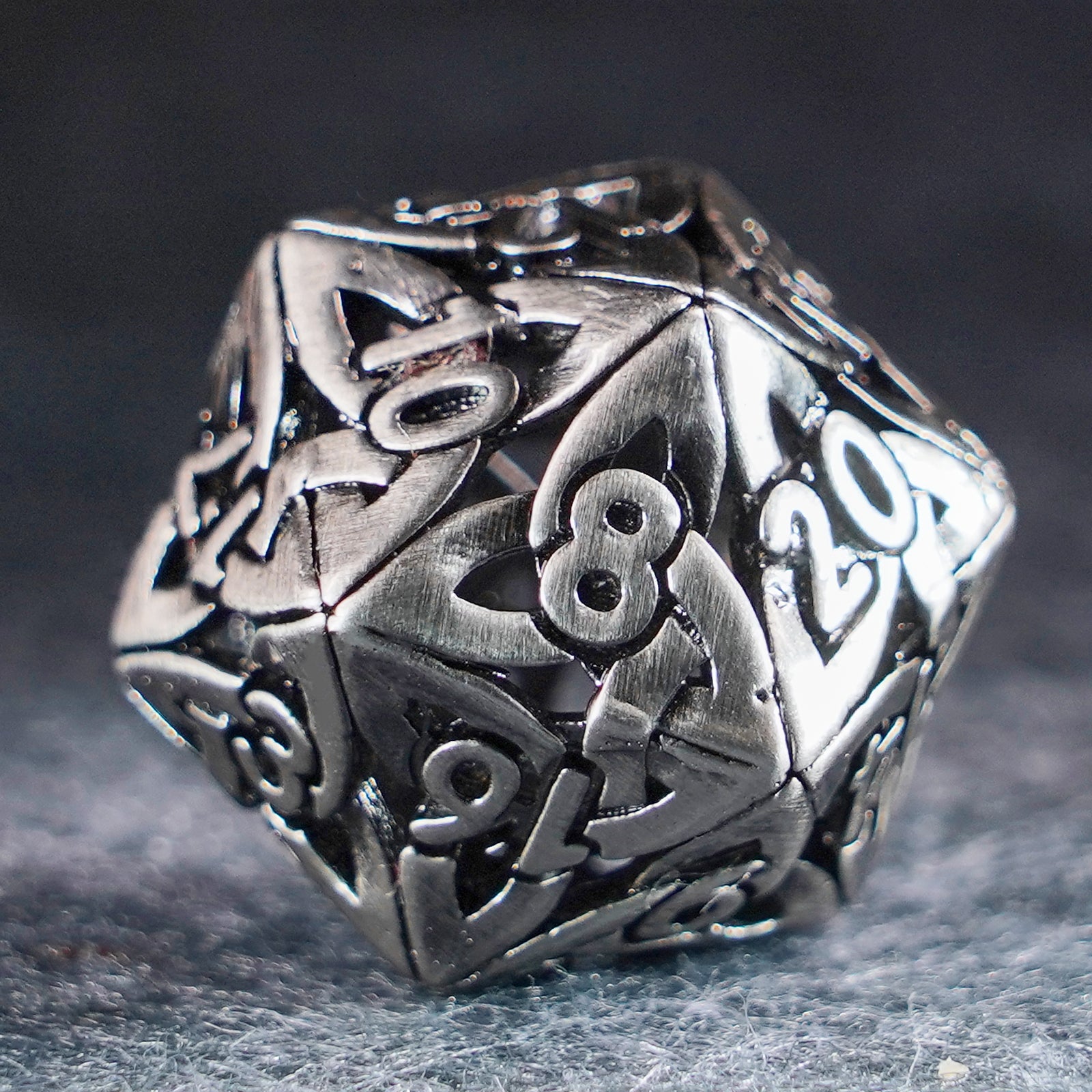 Darkin Shackles Hollowed Metal Dice Set - DragonStone