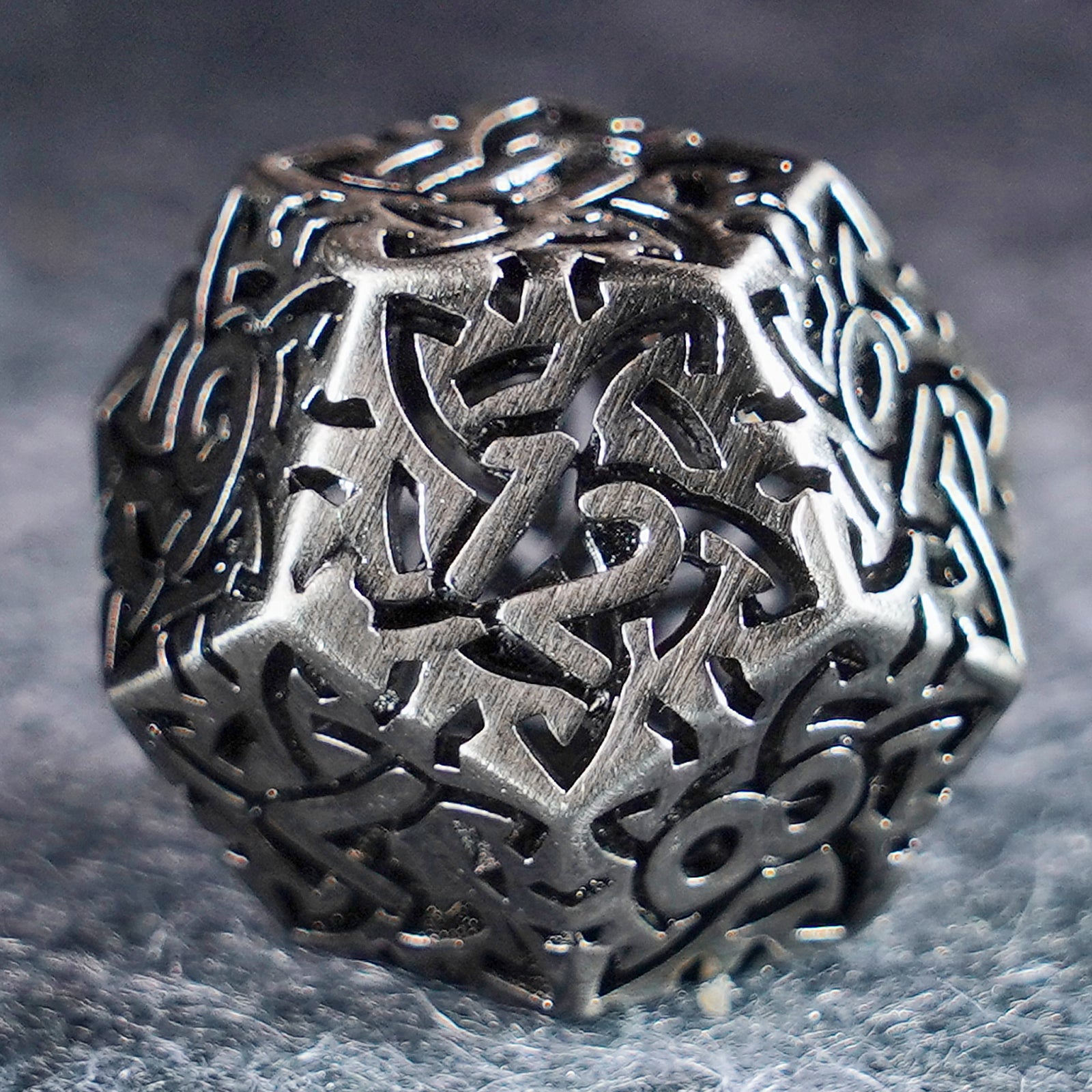 Darkin Shackles Hollowed Metal Dice Set - DragonStone