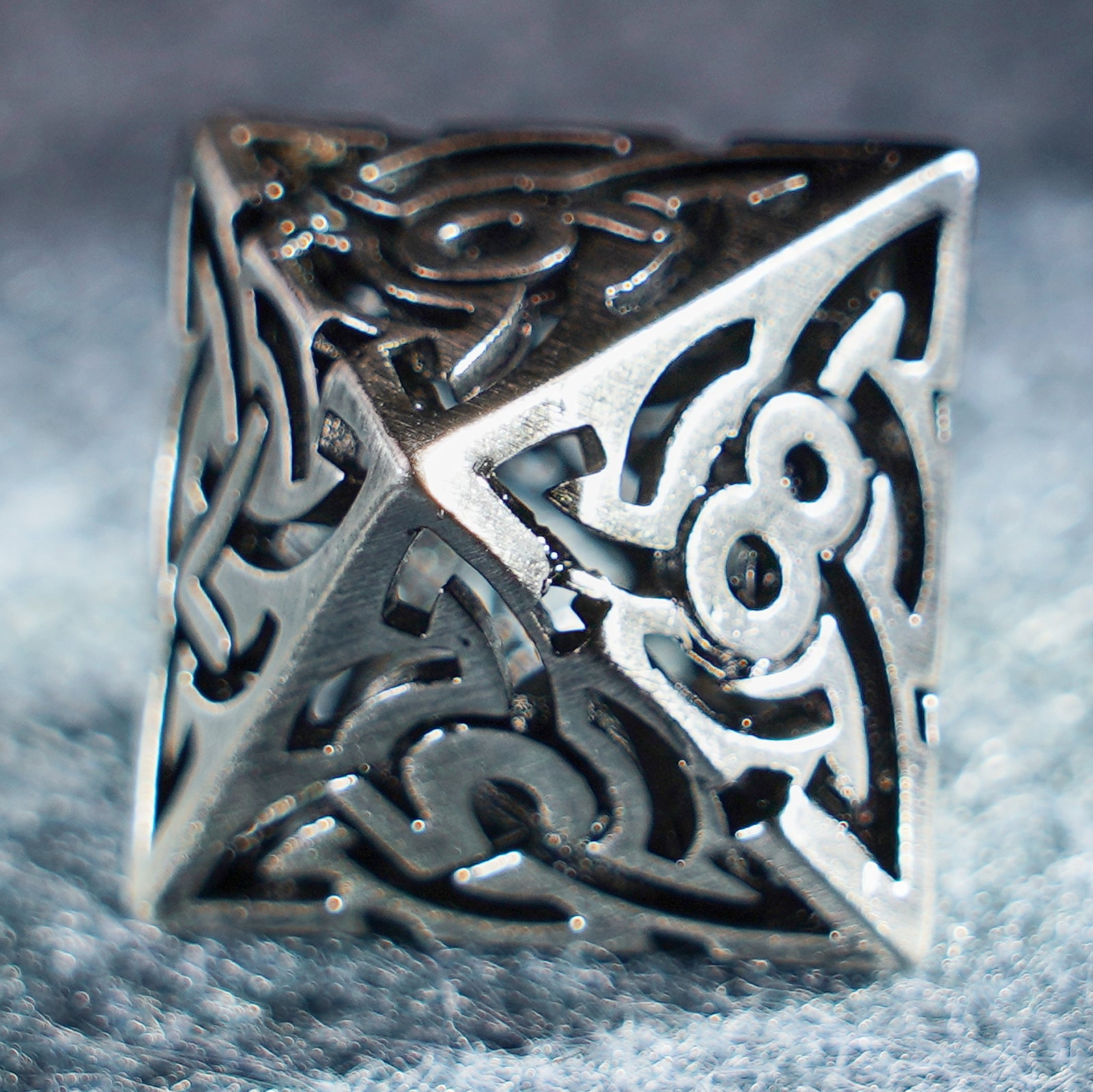 Darkin Shackles Hollowed Metal Dice Set - DragonStone
