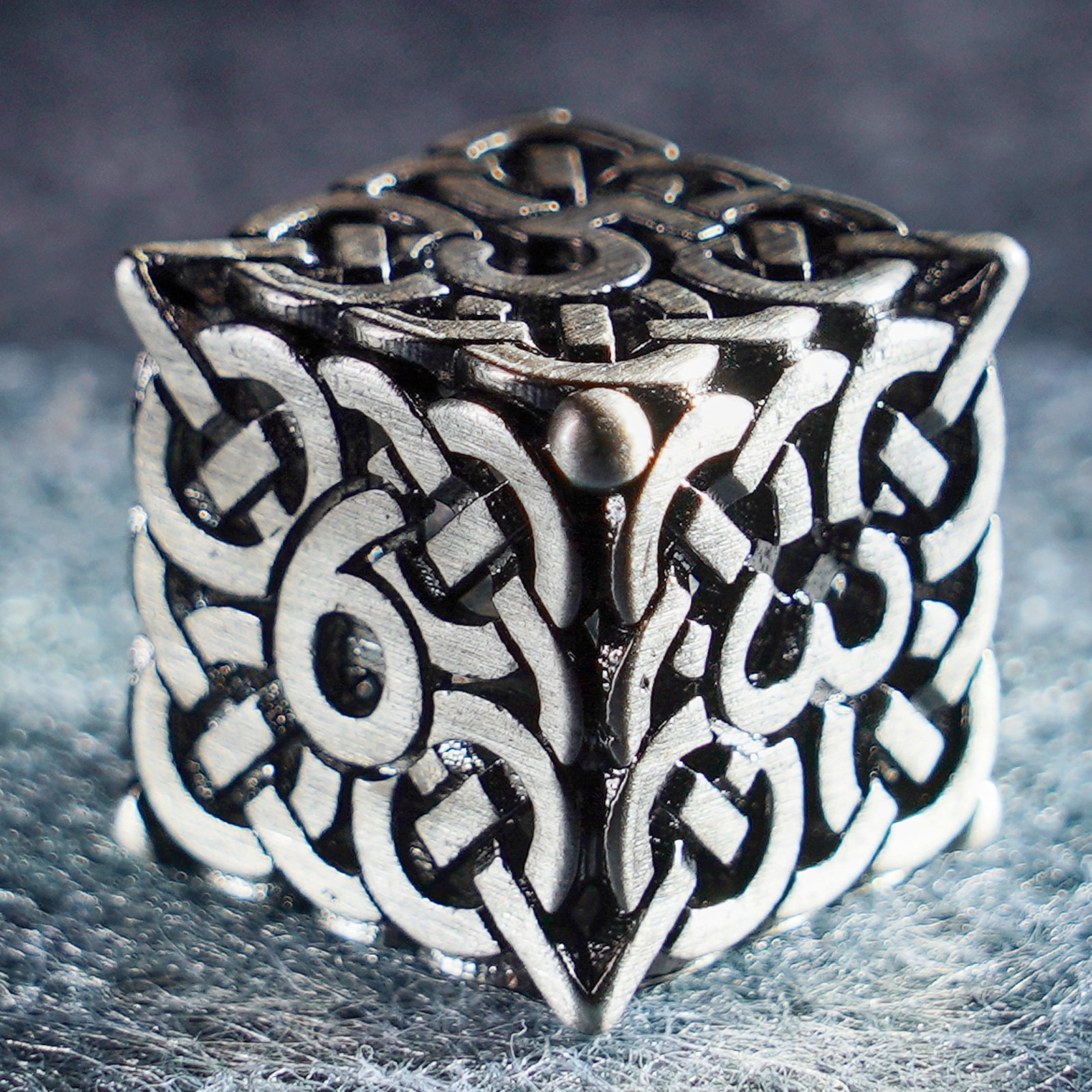 Darkin Shackles Hollowed Metal Dice Set - DragonStone