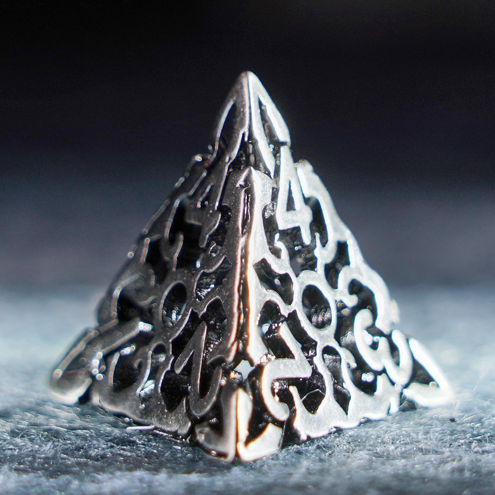 Darkin Shackles Hollowed Metal Dice Set - DragonStone