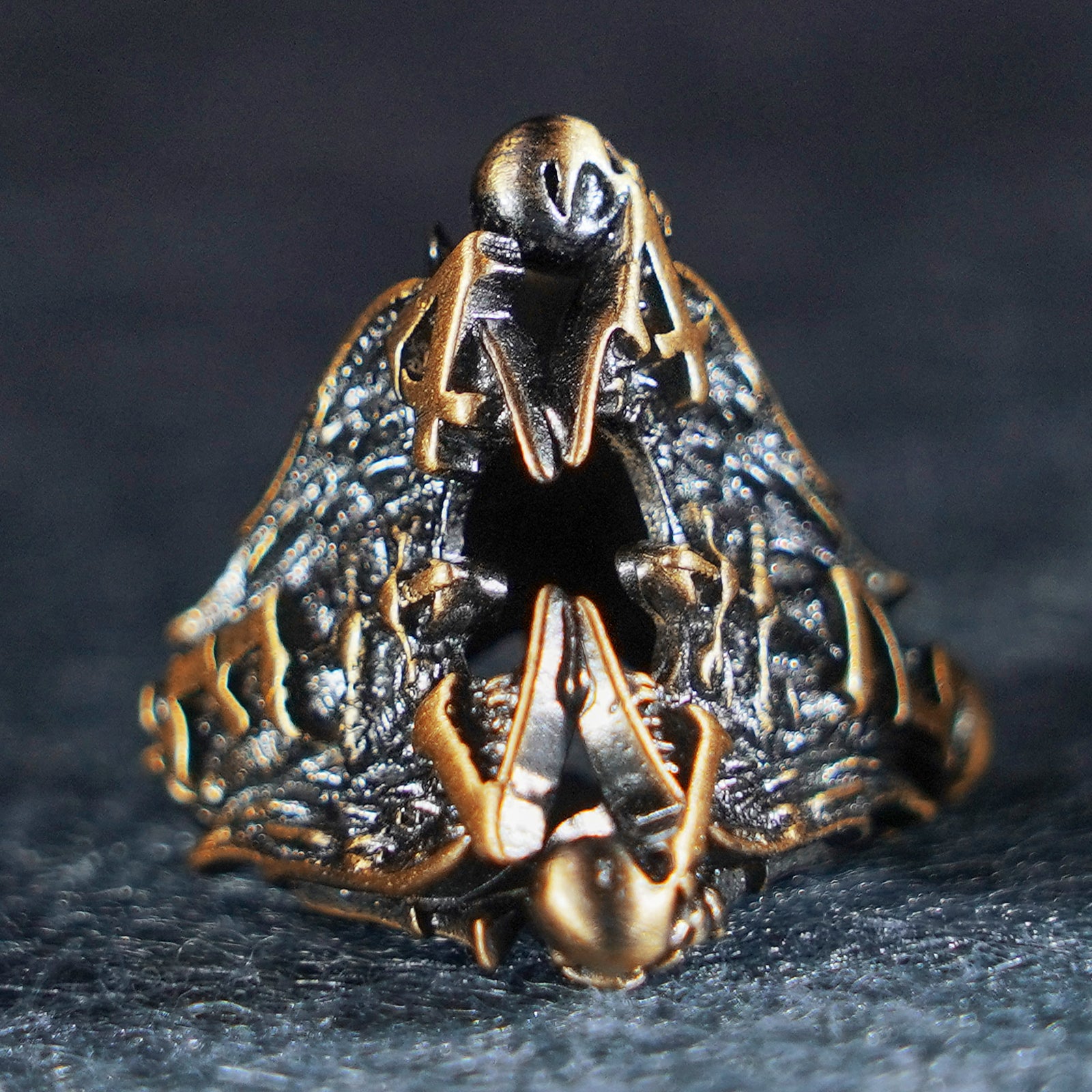 Deathwing Hollowed Metal Dice - DragonStone
