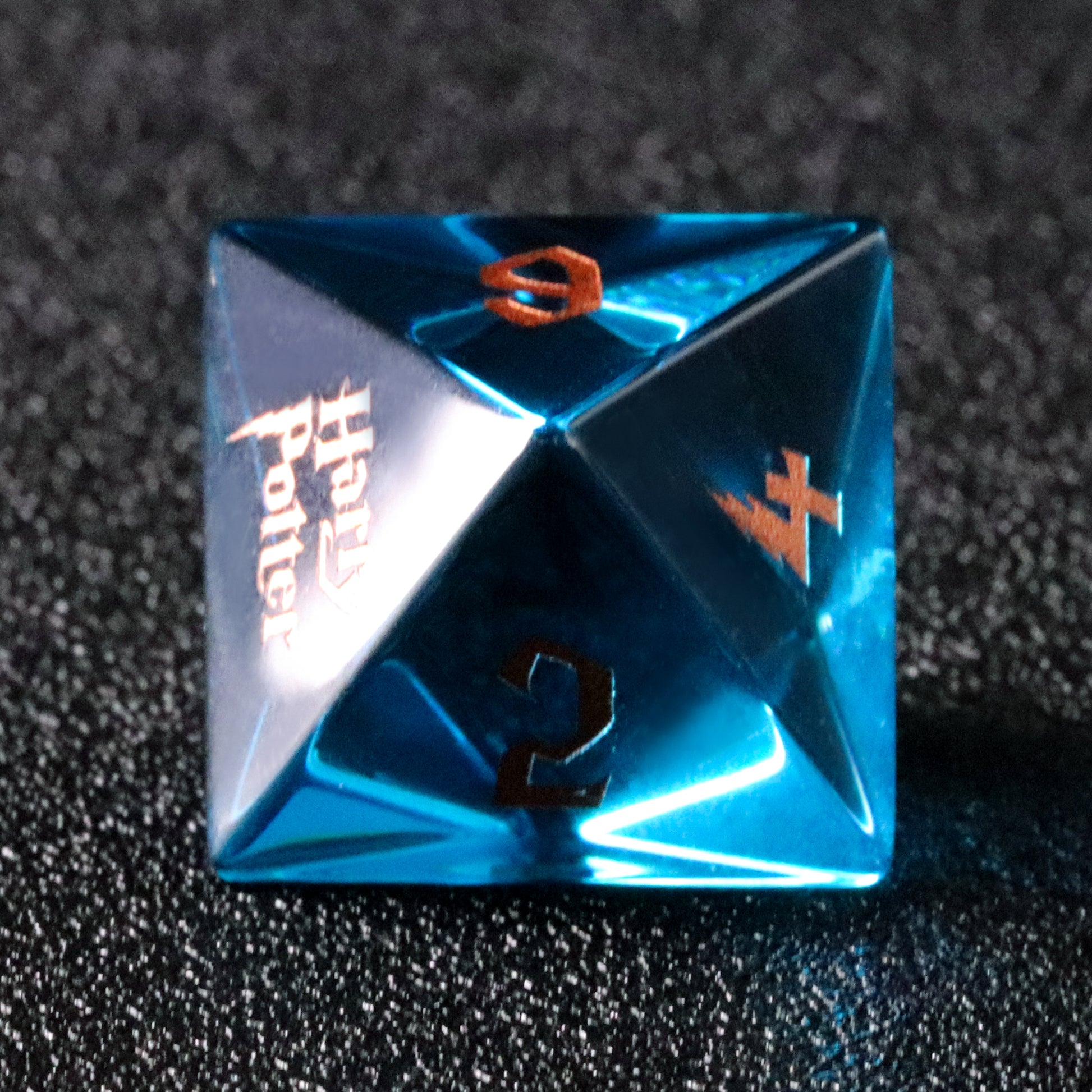 Harry Potter Blue Zircon Engraved Gemstone Dice Set (Limited edition) - DragonStone