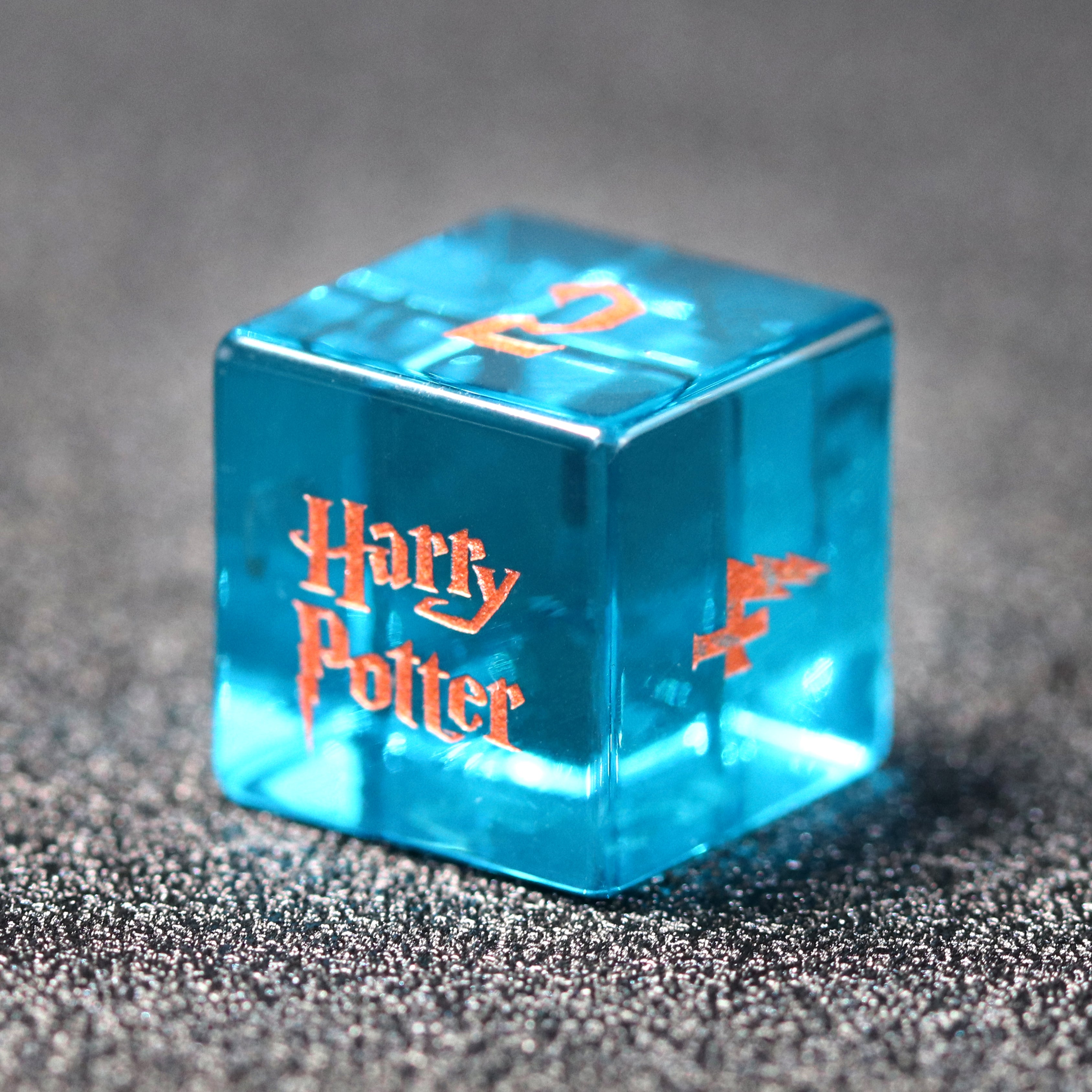Harry Potter Blue Zircon Engraved Gemstone Dice Set (Limited edition) - DragonStone