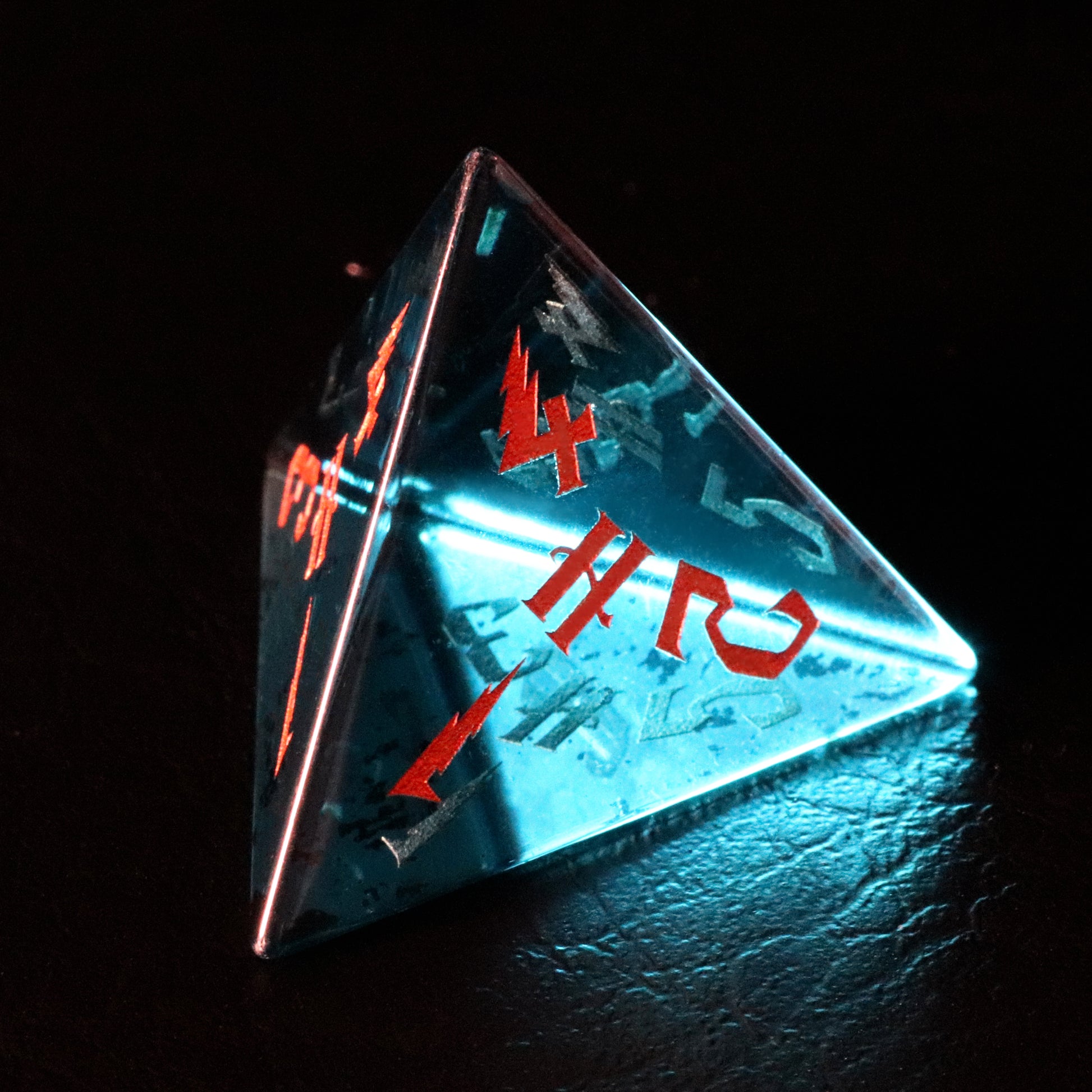 Harry Potter Blue Zircon Engraved Gemstone Dice Set (Limited edition) - DragonStone