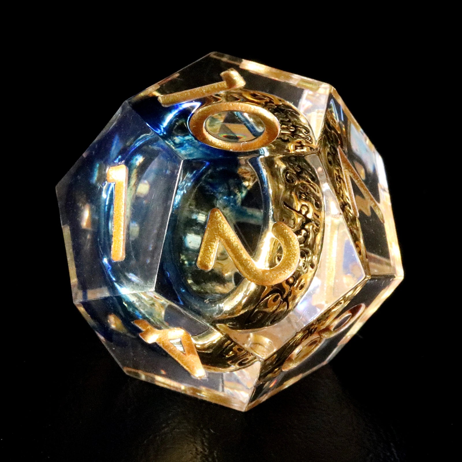 Lord of the Rings Blue-Gold Age Resin Dice Set - DragonStone