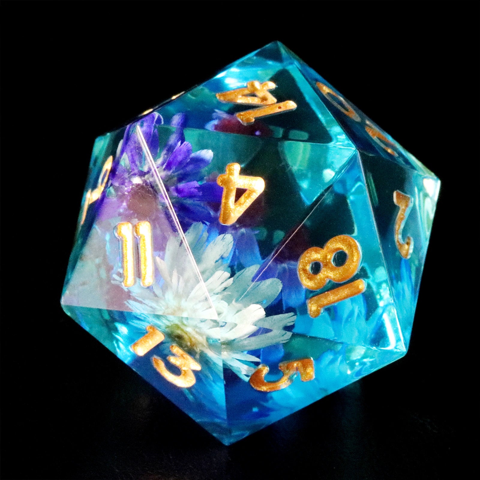 Maldives Floral World Limited Edition Resin Dice Set - DragonStone