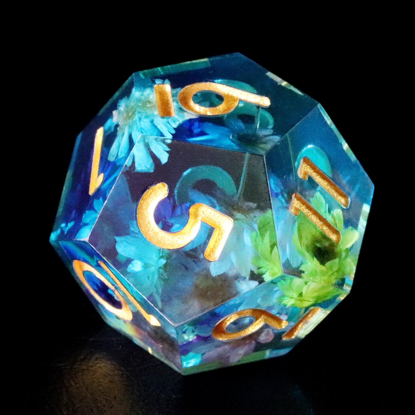 Maldives Floral World Limited Edition Resin Dice Set - DragonStone