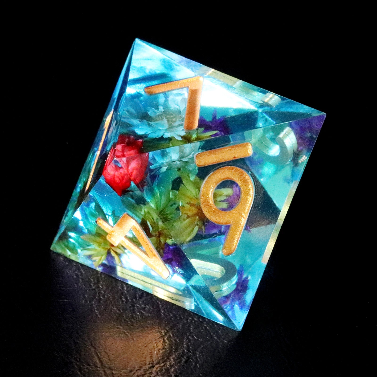 Maldives Floral World Limited Edition Resin Dice Set - DragonStone