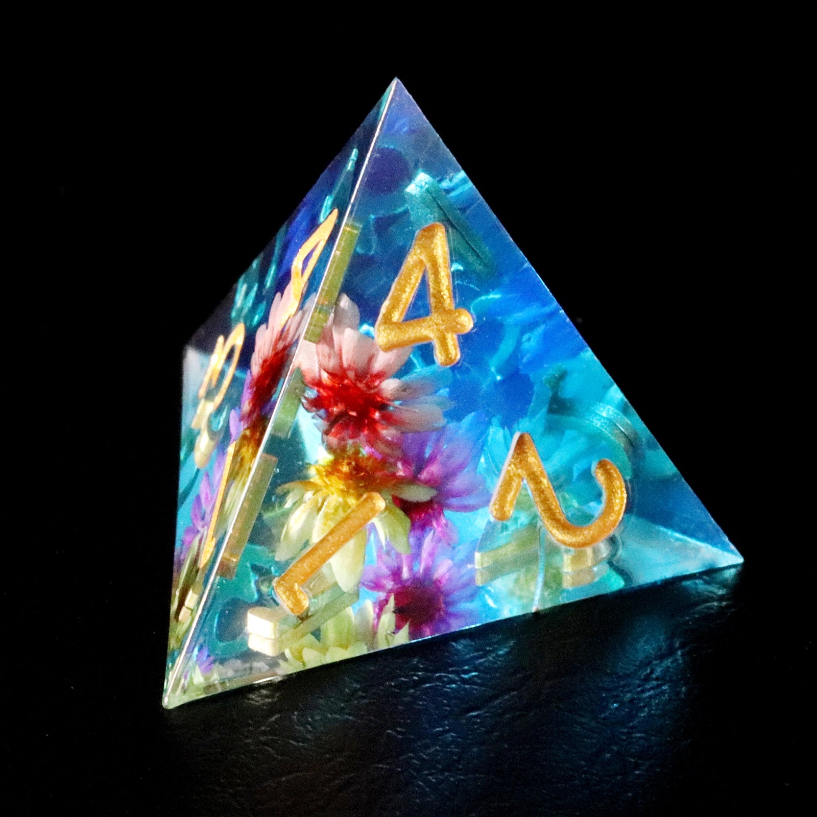 Maldives Floral World Limited Edition Resin Dice Set - DragonStone