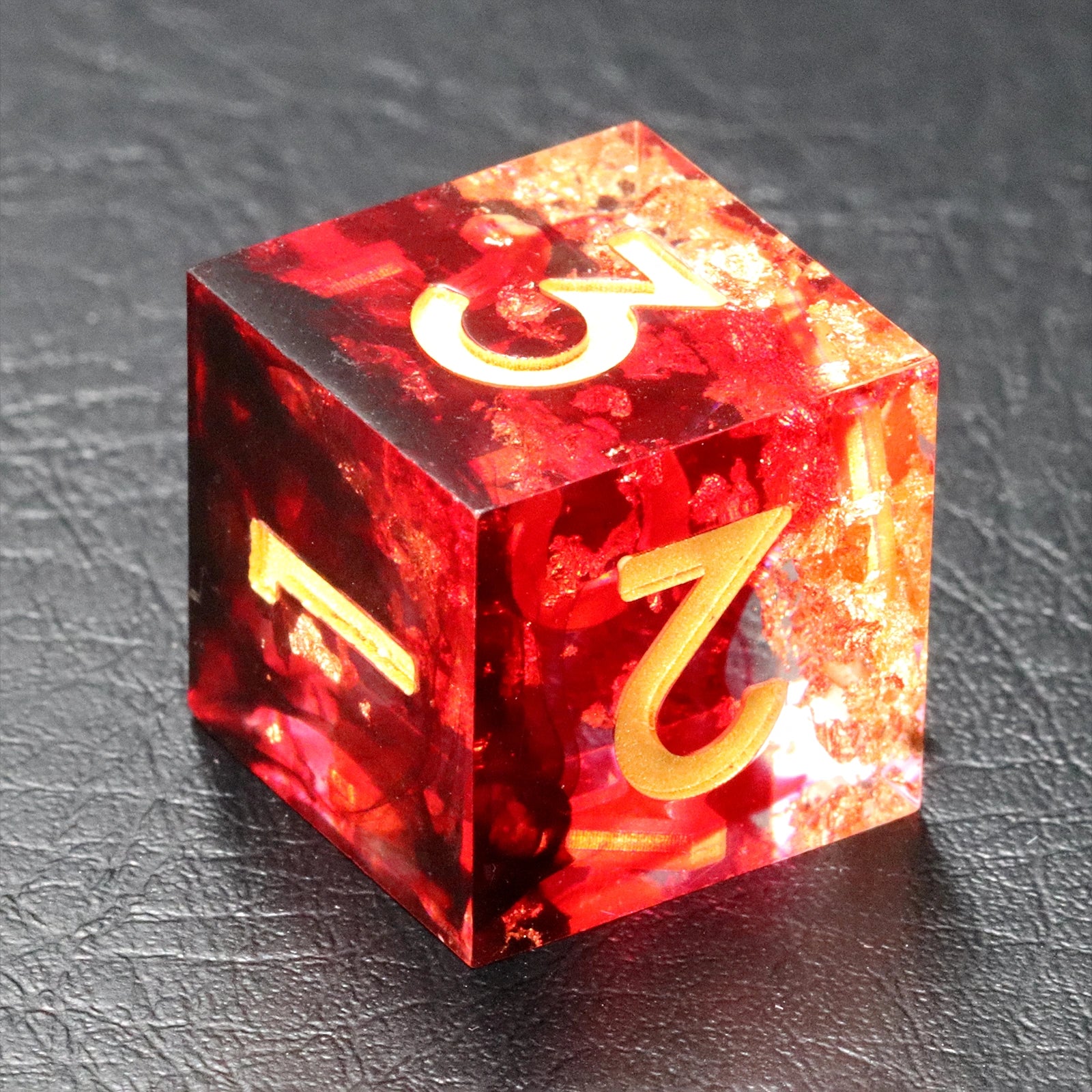 Red Golden Age Resin Dice Set - DragonStone